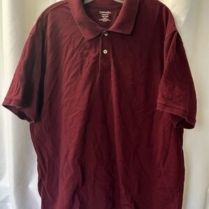 Fruit of the Loom Men's Maroon Polo Shirt